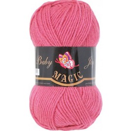 Пряжа Magic "Baby Joy" 5716 ярко розовый Шерсть-30%, акрил-70% 50 гр 133 м