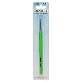 Крючок для вязания с прорезиненой ручкой d 0,90мм